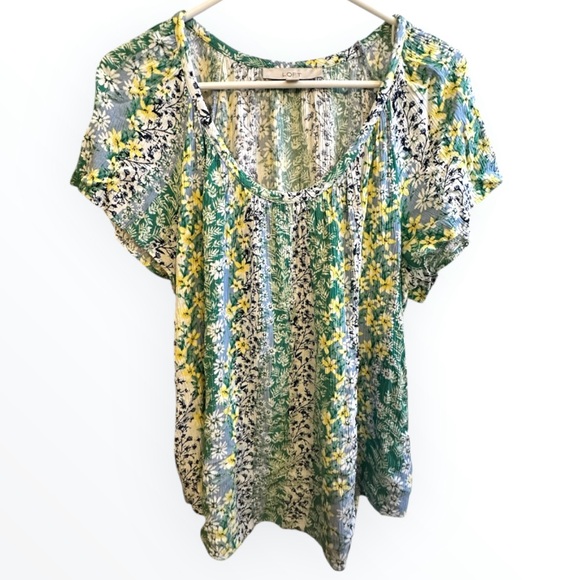 LOFT Multicolor Floral Blouse - Picture 4 of 7